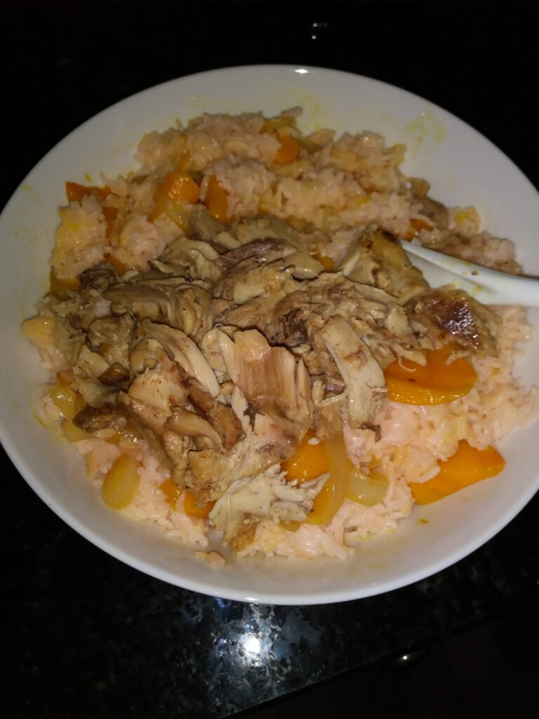 Mango Madness Time - Coffee with Candis Carmichael - coconut mango rice with chicken