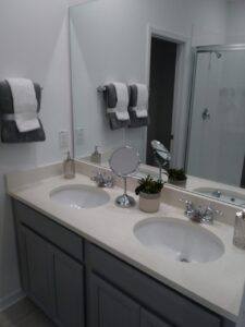 New Homes Meritage Bearss Landing - Model 1 - Master Bathroom - Coffee with Candis Carmichael