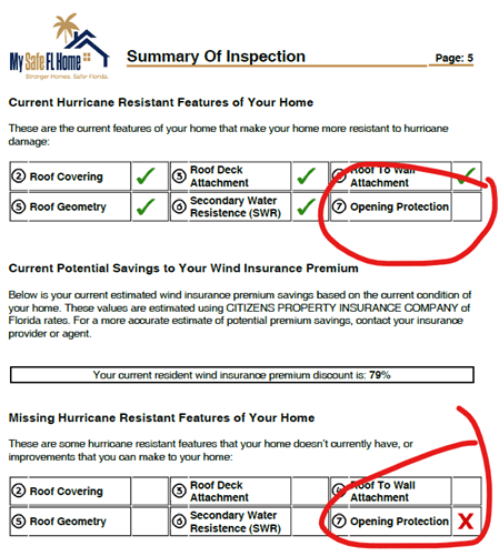My Safe Florida Home part 4 - inspection summary