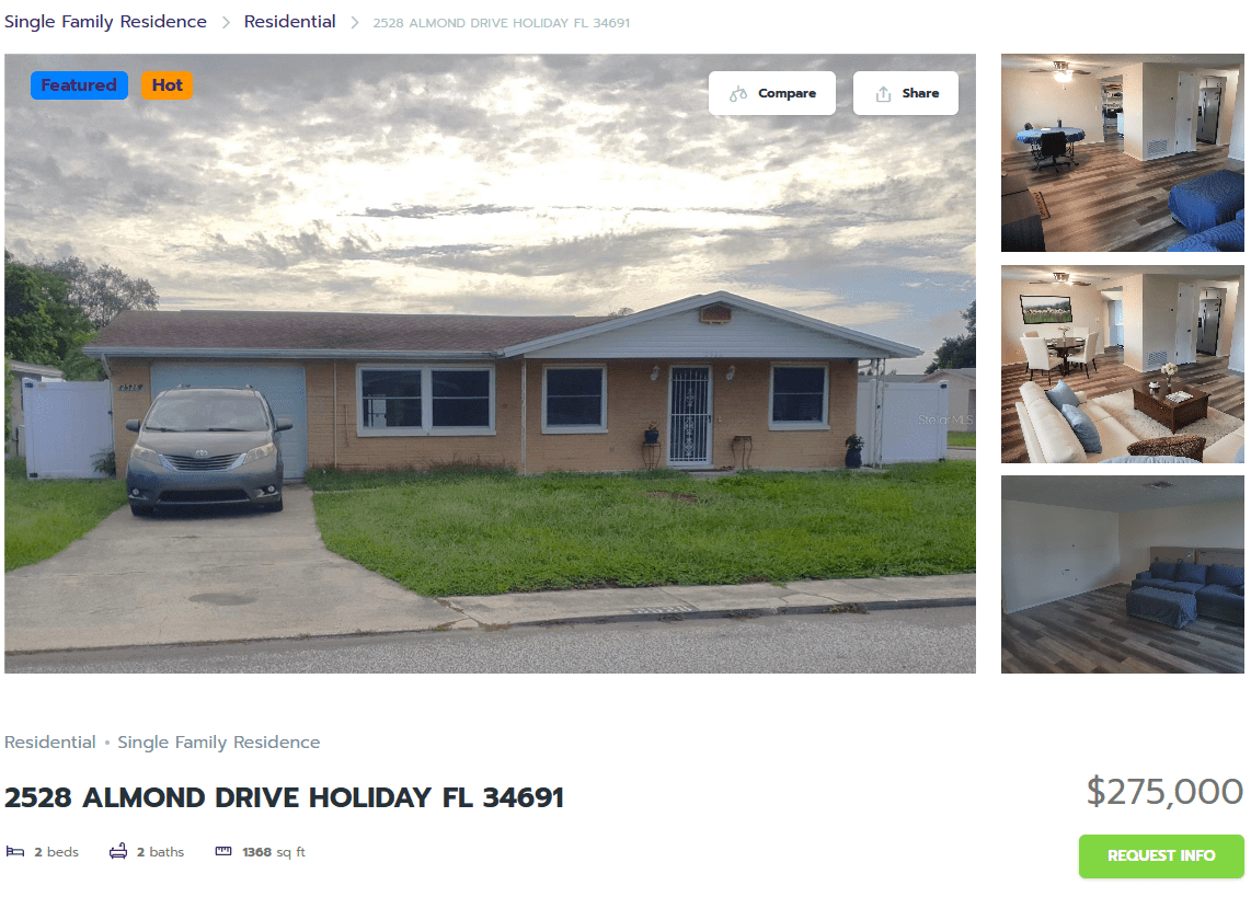 HOMES FOR SALE HOLIDAY FL 34691 - 1