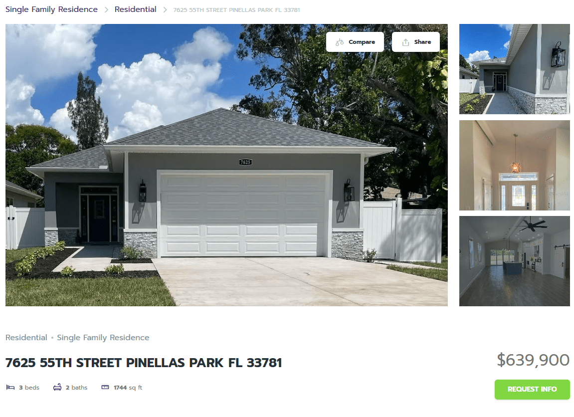 HOMES FOR SALE PINELLAS PARK FL 33781 - 1