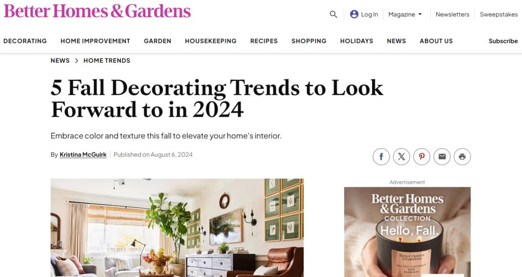 Fall Décor Trends for 2024