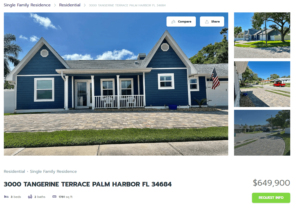 HOMES FOR SALE PALM HARBOR FL 34684 - 1