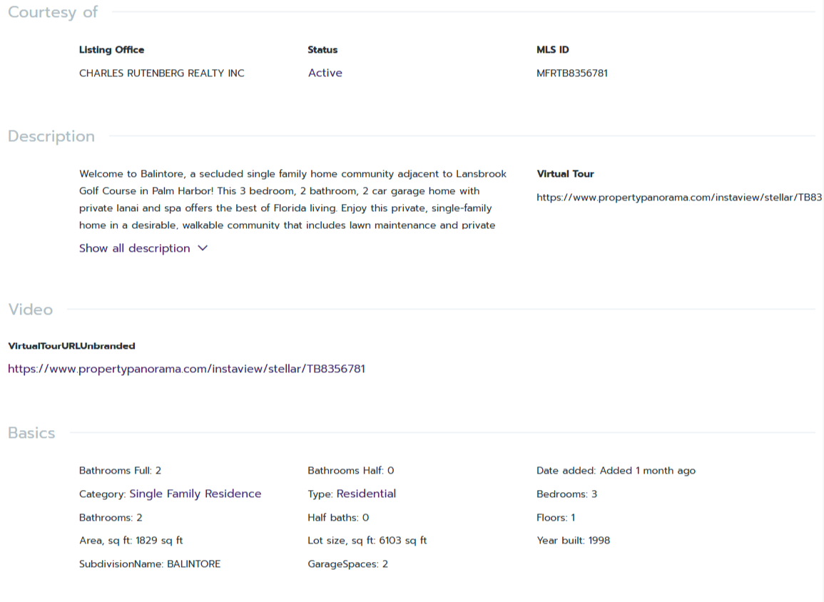 HOMES FOR SALE PALM HARBOR FL 34685 - 2