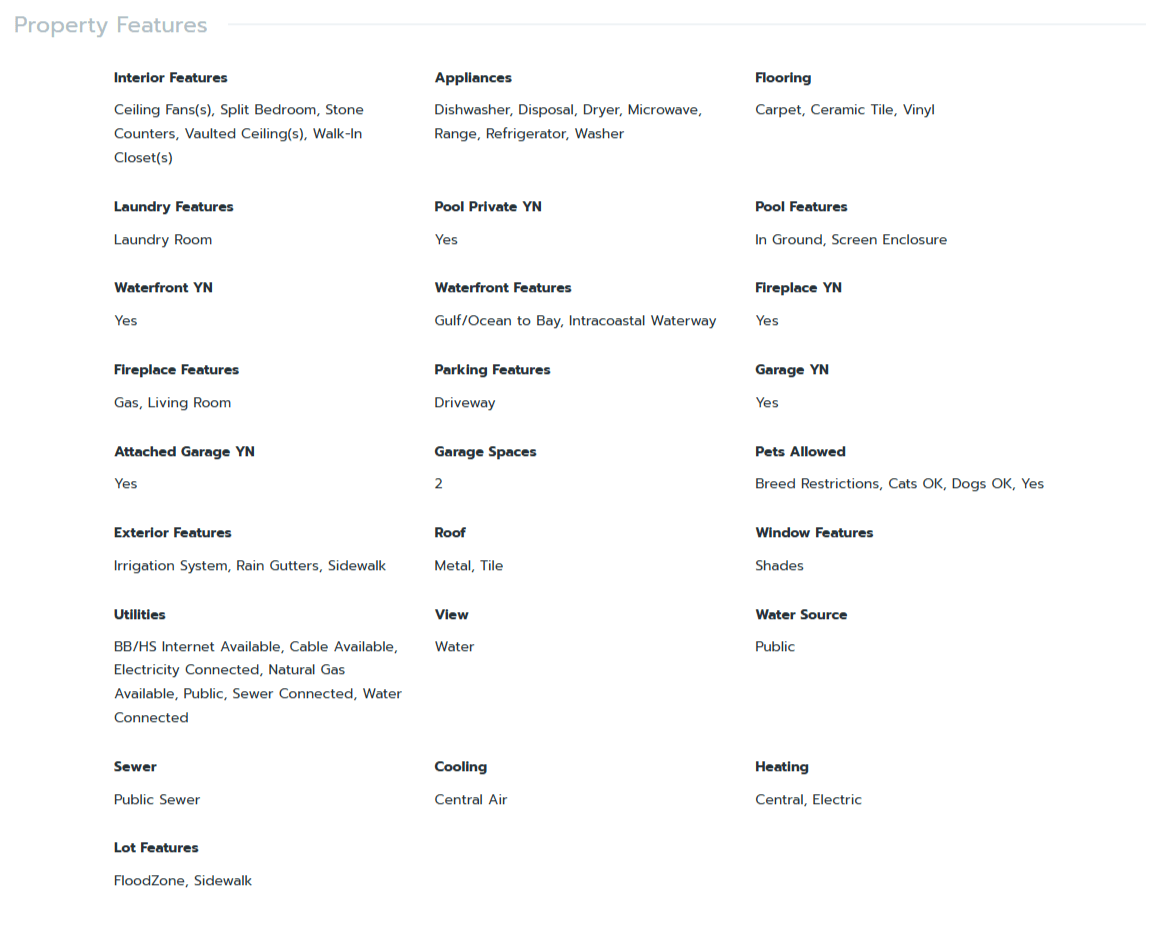 HOMES FOR SALE CLEARWATER FL 33767 - 4