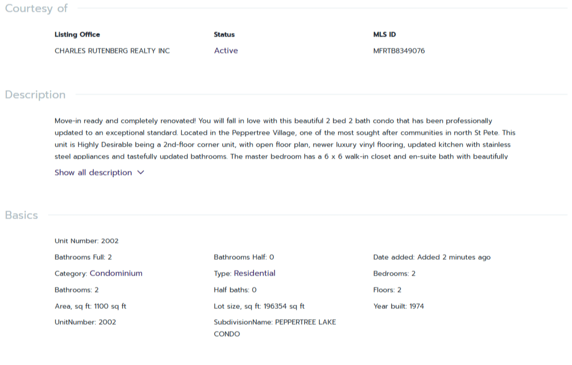 HOMES FOR SALE ST PETERSBURG FL 33716 - 2