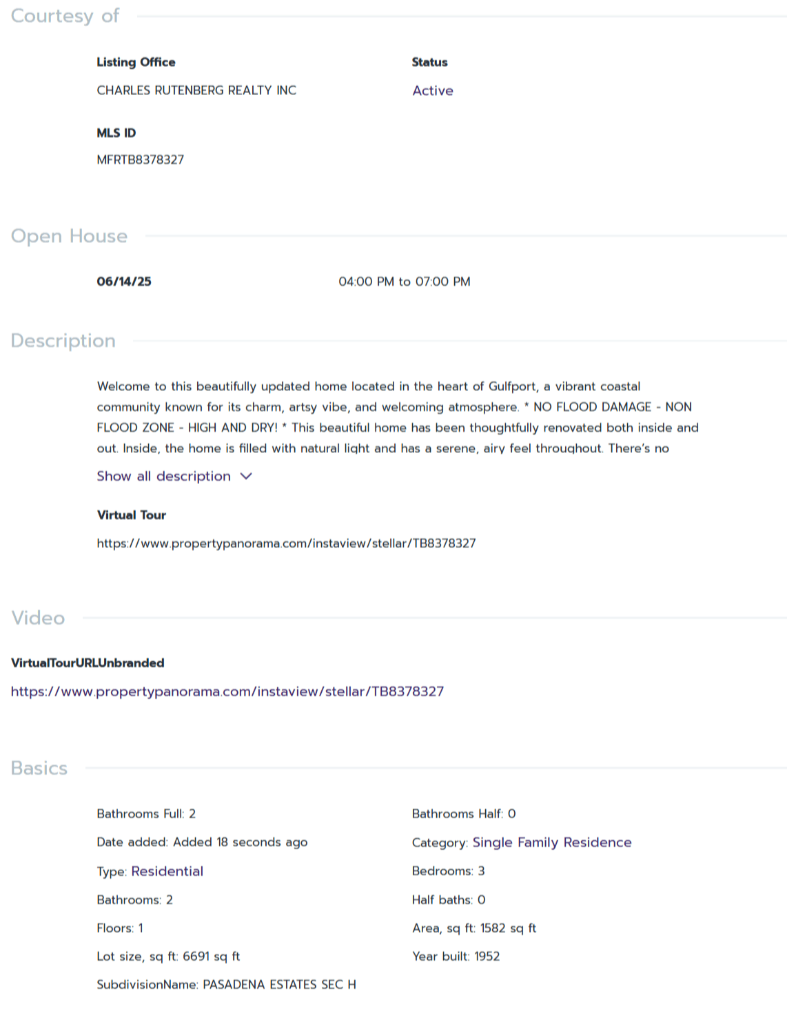 HOMES FOR SALE GULFPORT FL 33707 - 2