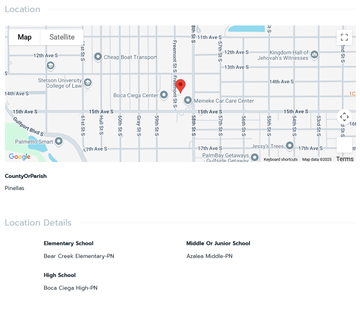 HOMES FOR SALE GULFPORT FL 33707 - 3