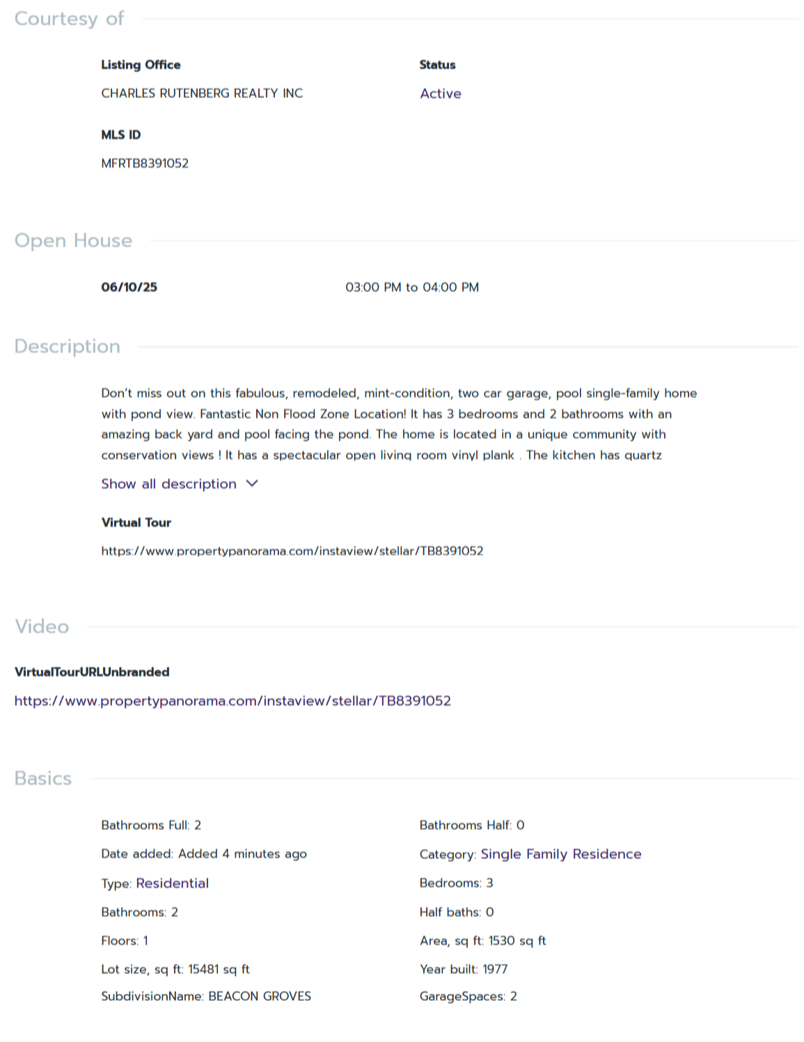 HOMES FOR SALE PALM HARBOR FL 34683 - 2