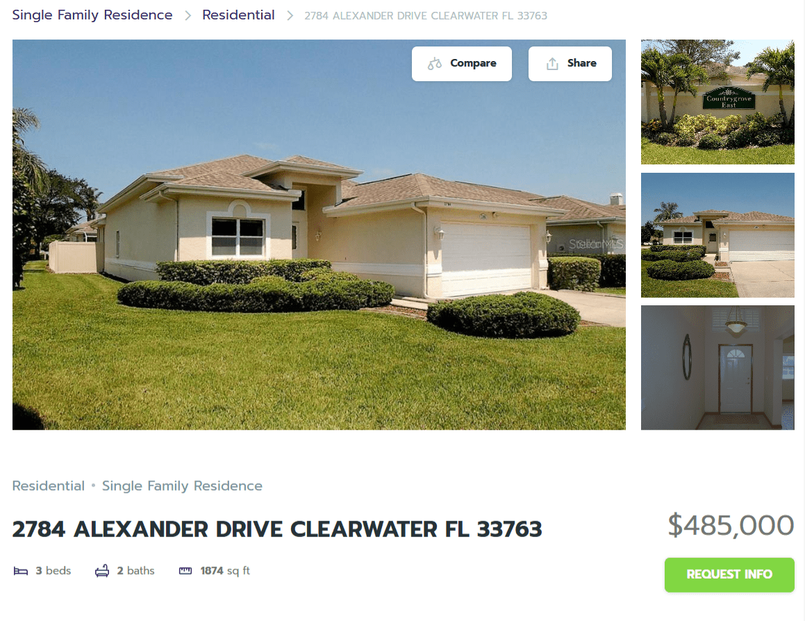HOMES FOR SALE CLEARWATER FL 33763 - 1