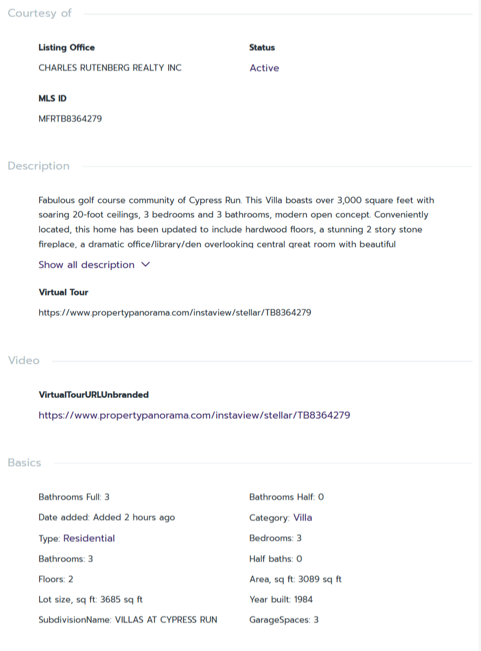 HOMES FOR SALE TARPON SPRINGS FL 34688 - 2