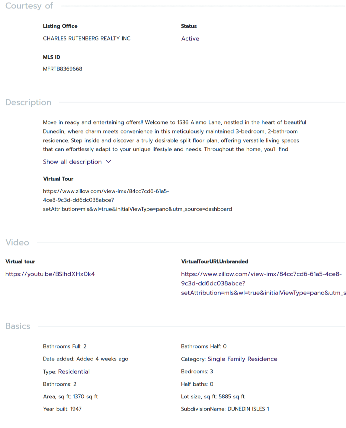 HOMES FOR SALE DUNEDIN FL 34698 - 2