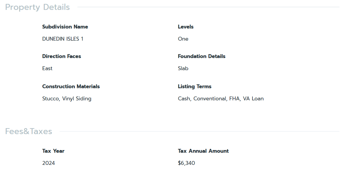 HOMES FOR SALE DUNEDIN FL 34698 - 5