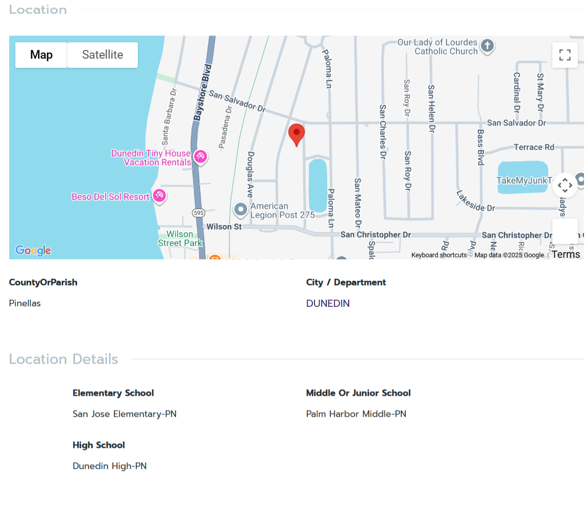 HOMES FOR SALE DUNEDIN FL 34698 - 3