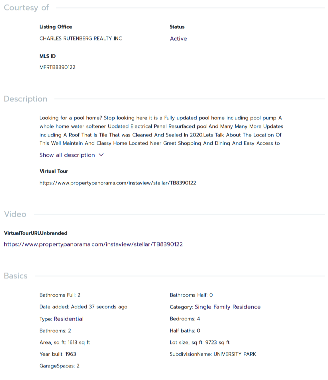 HOMES FOR SALE CLEARWATER FL 33764 - 2