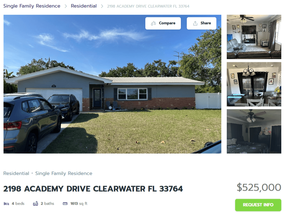 HOMES FOR SALE CLEARWATER FL 33764 - 1