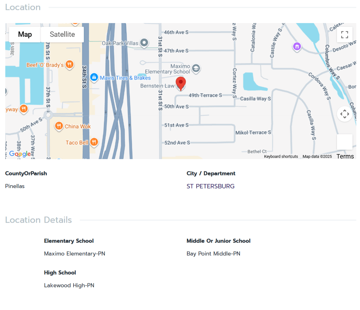 HOMES FOR SALE ST PETERSBURG FL 33712 - 3