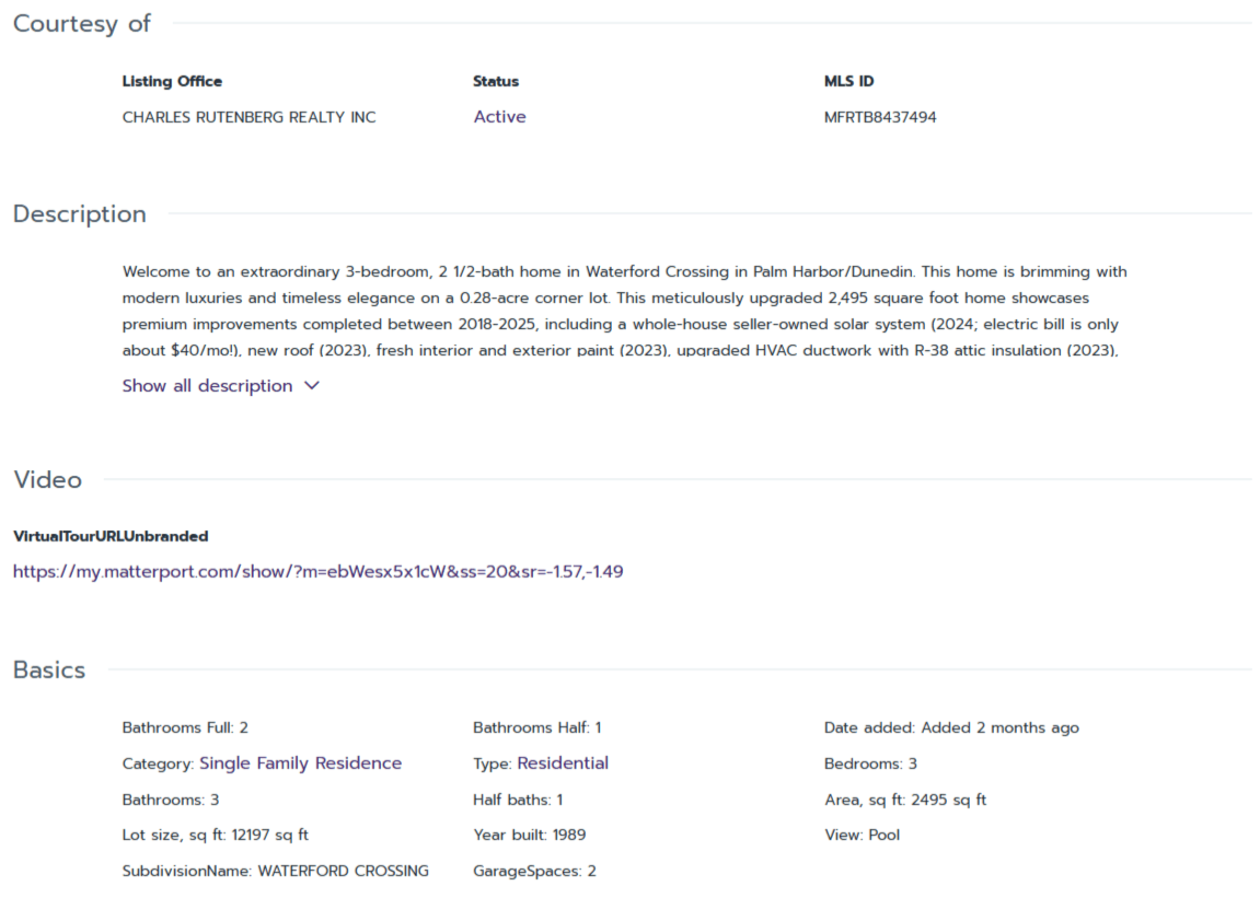 HOMES FOR SALE PALM HARBOR FL 34683 - 2