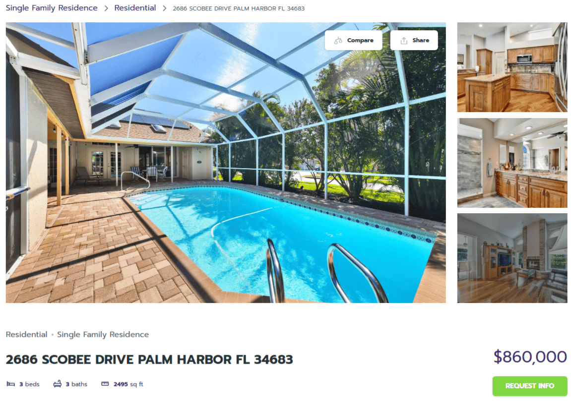 HOMES FOR SALE PALM HARBOR FL 34683 - 1