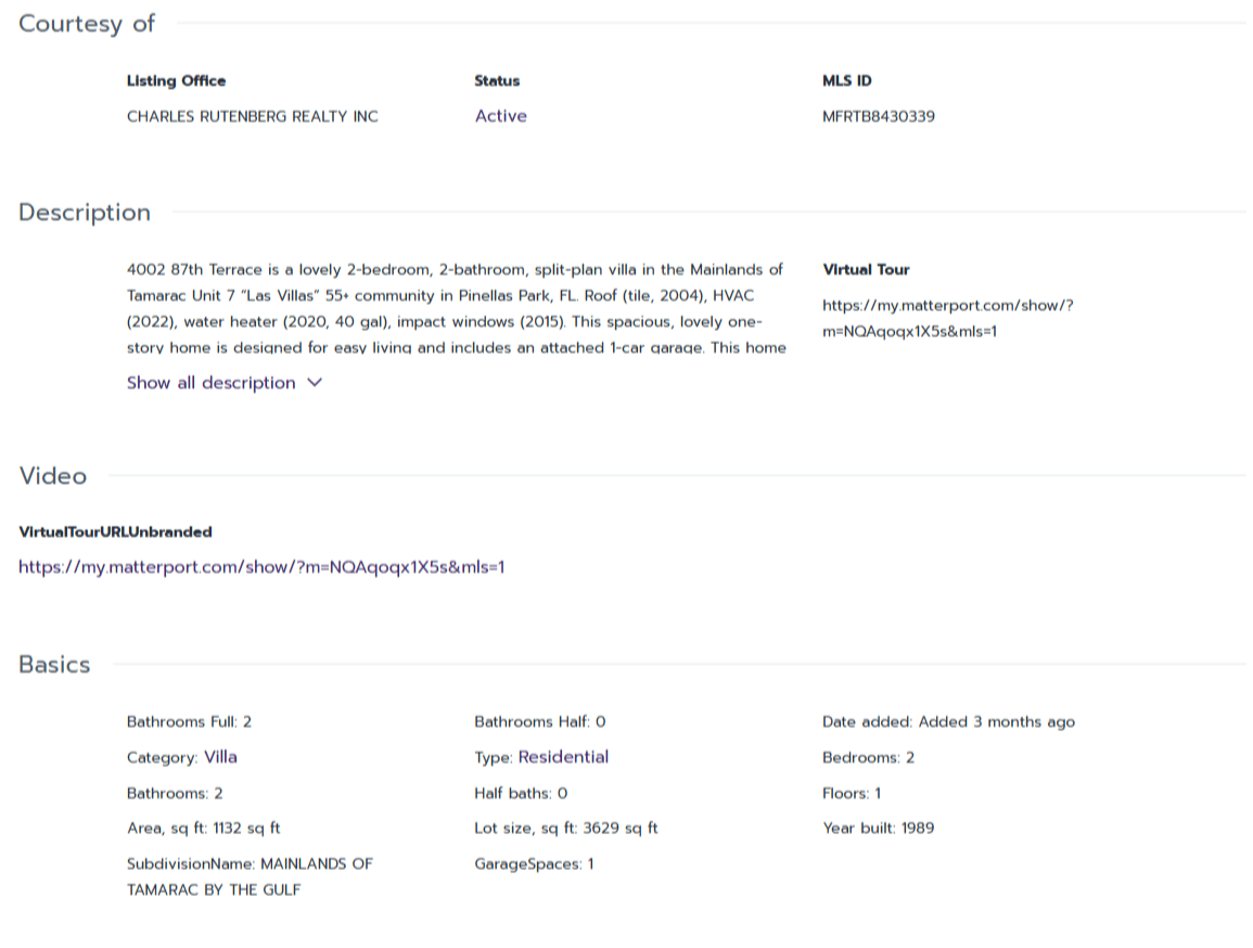 HOMES FOR SALE PINELLAS PARK FL 33782 - 2