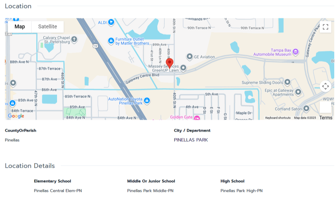 HOMES FOR SALE PINELLAS PARK FL 33782 - 3