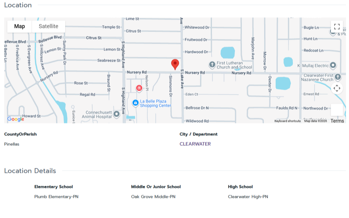 HOMES FOR SALE CLEARWATER FL 33764 - 3