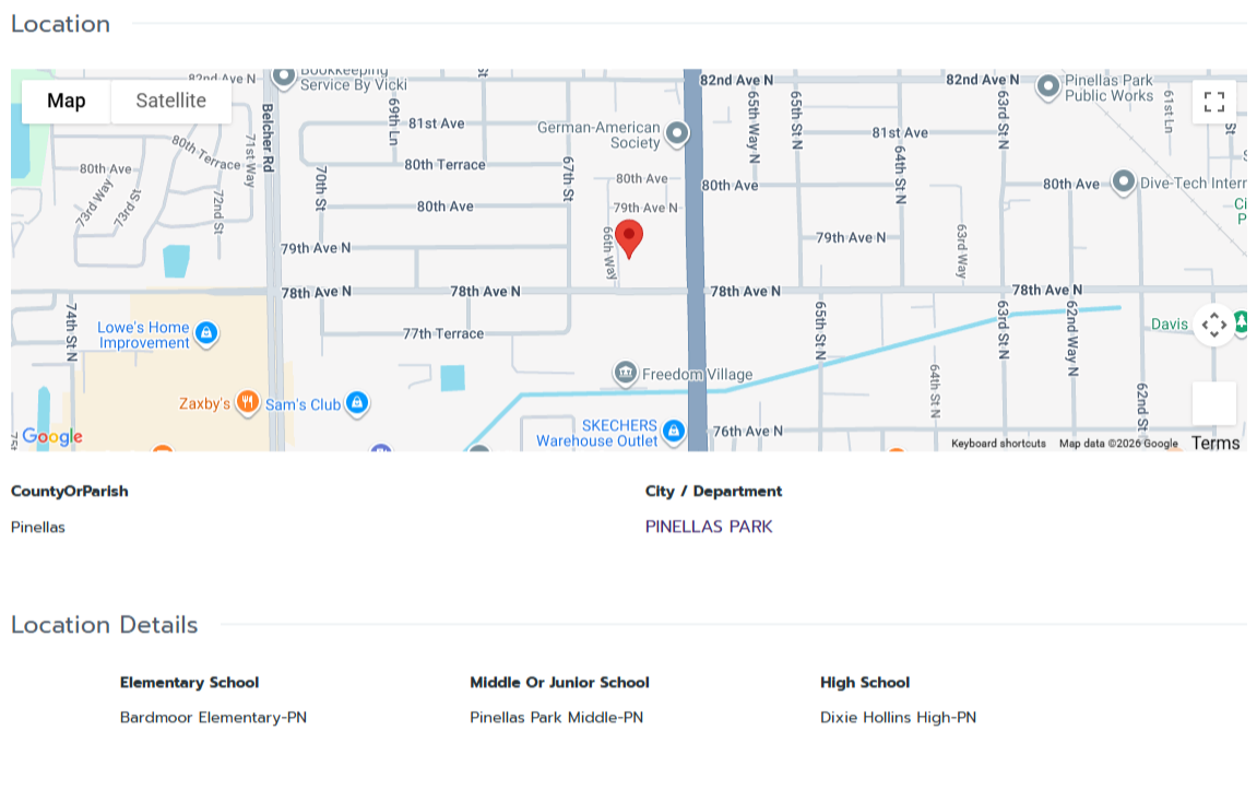 HOMES FOR SALE PINELLAS PARK FL 33781 - 3