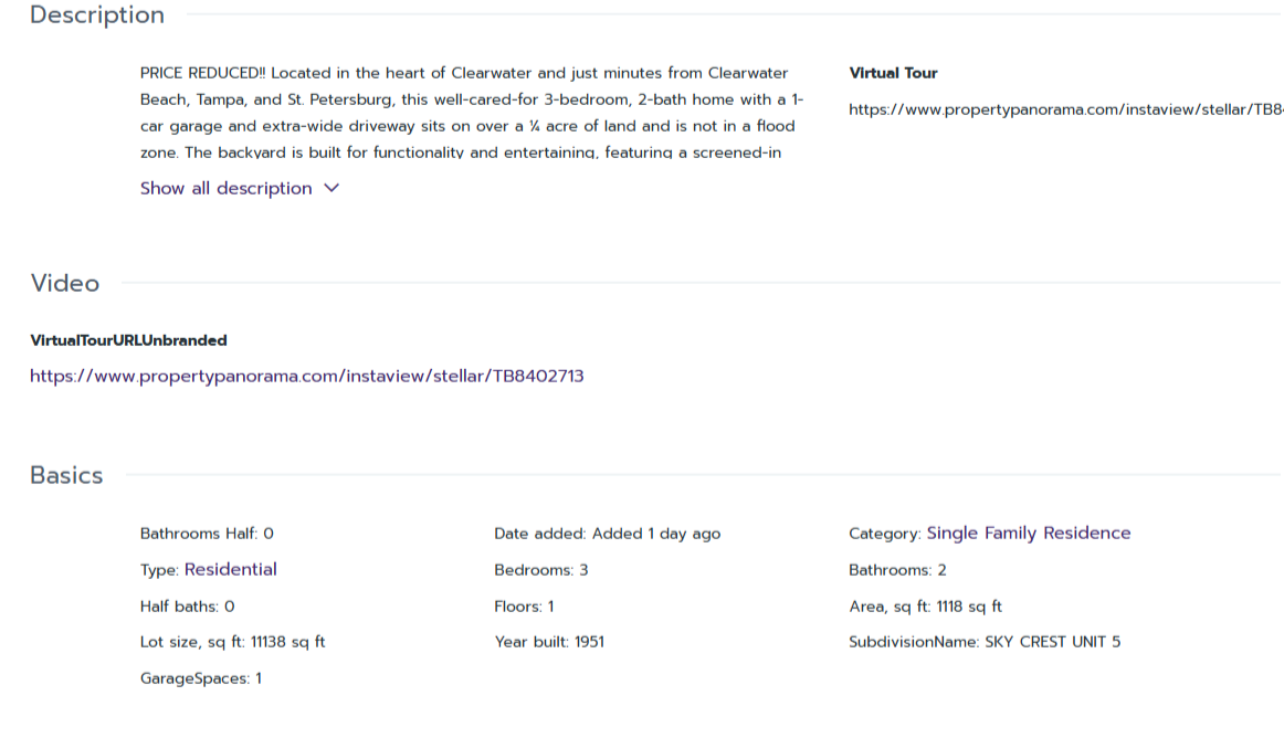 HOMES FOR SALE CLEARWATER FL 33765 - 2