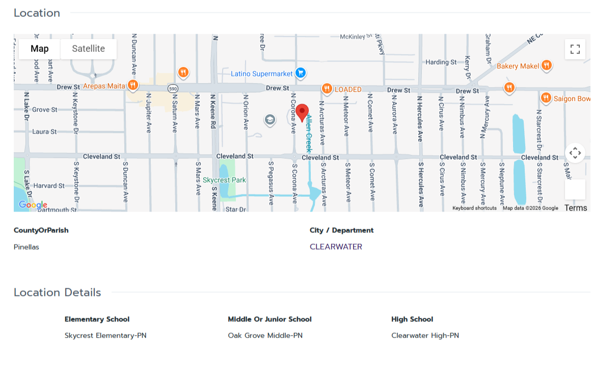 HOMES FOR SALE CLEARWATER FL 33765 - 3