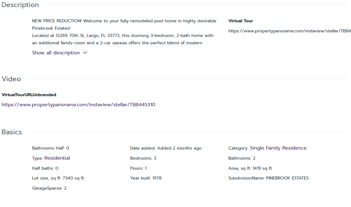 HOMES FOR SALE LARGO FL 33773 - 2