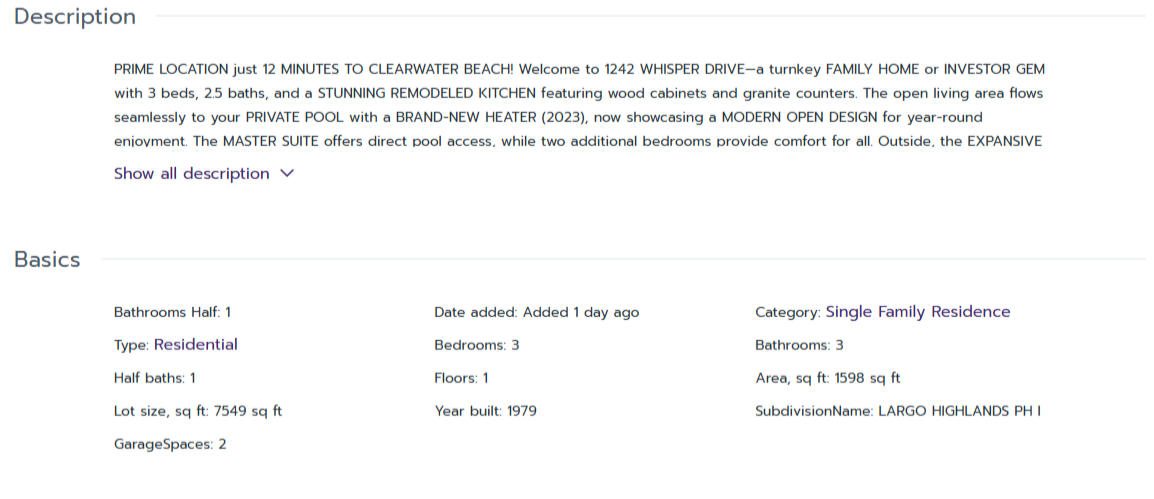 HOMES FOR SALE LARGO FL 33770 - 2