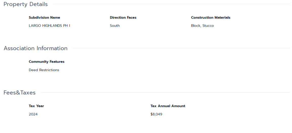 HOMES FOR SALE LARGO FL 33770 - 5