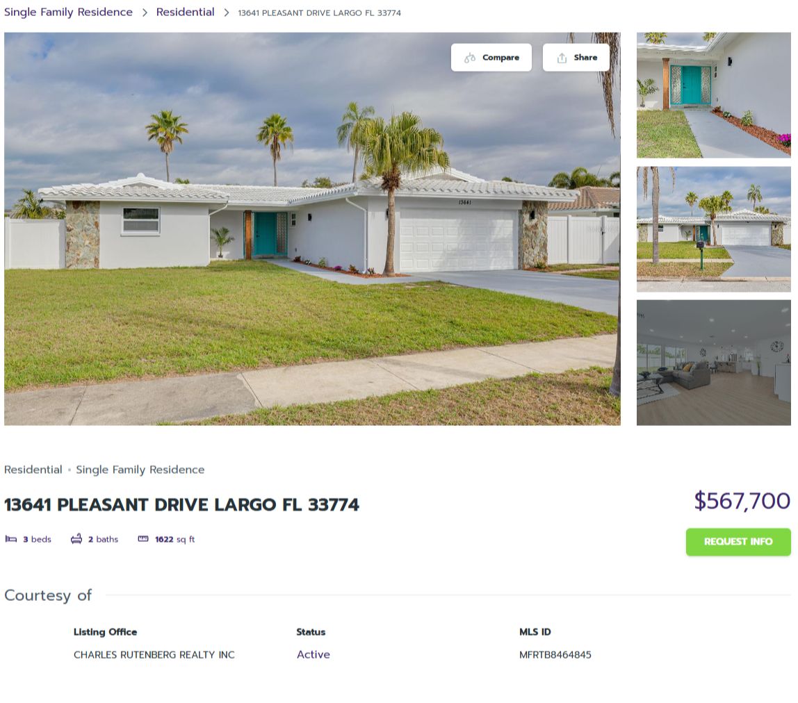 HOMES FOR SALE LARGO FL 33774 – 1