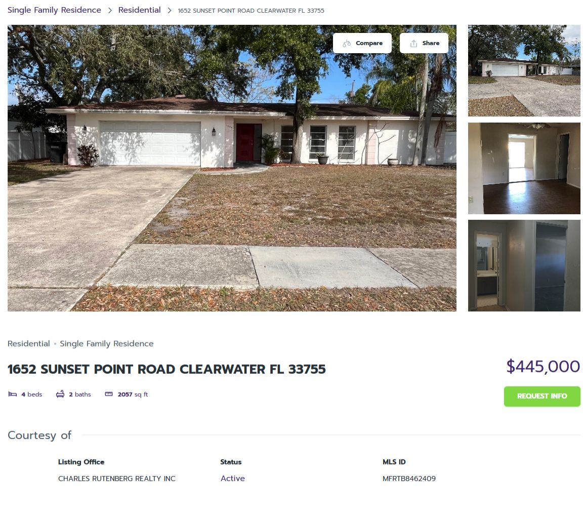 HOMES FOR SALE CLEARWATER FL 33755 – 1