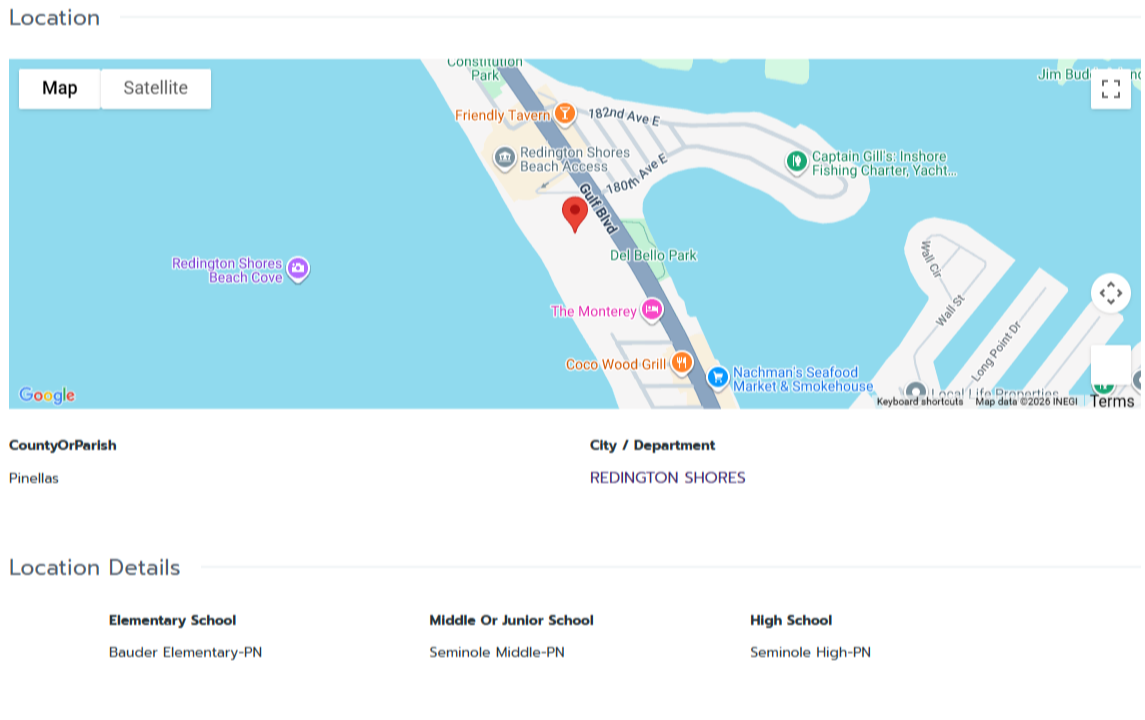 HOMES FOR SALE REDINGTON SHORES FL 33708 - 3