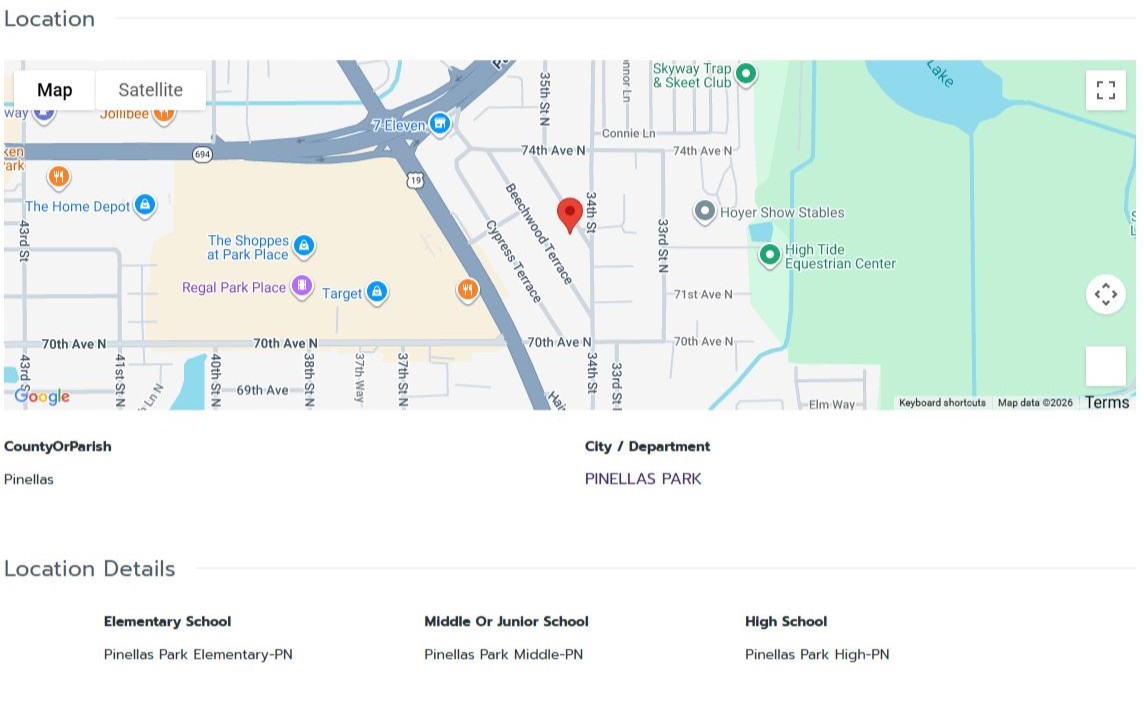 HOMES FOR SALE PINELLAS PARK FL 33781 - 3