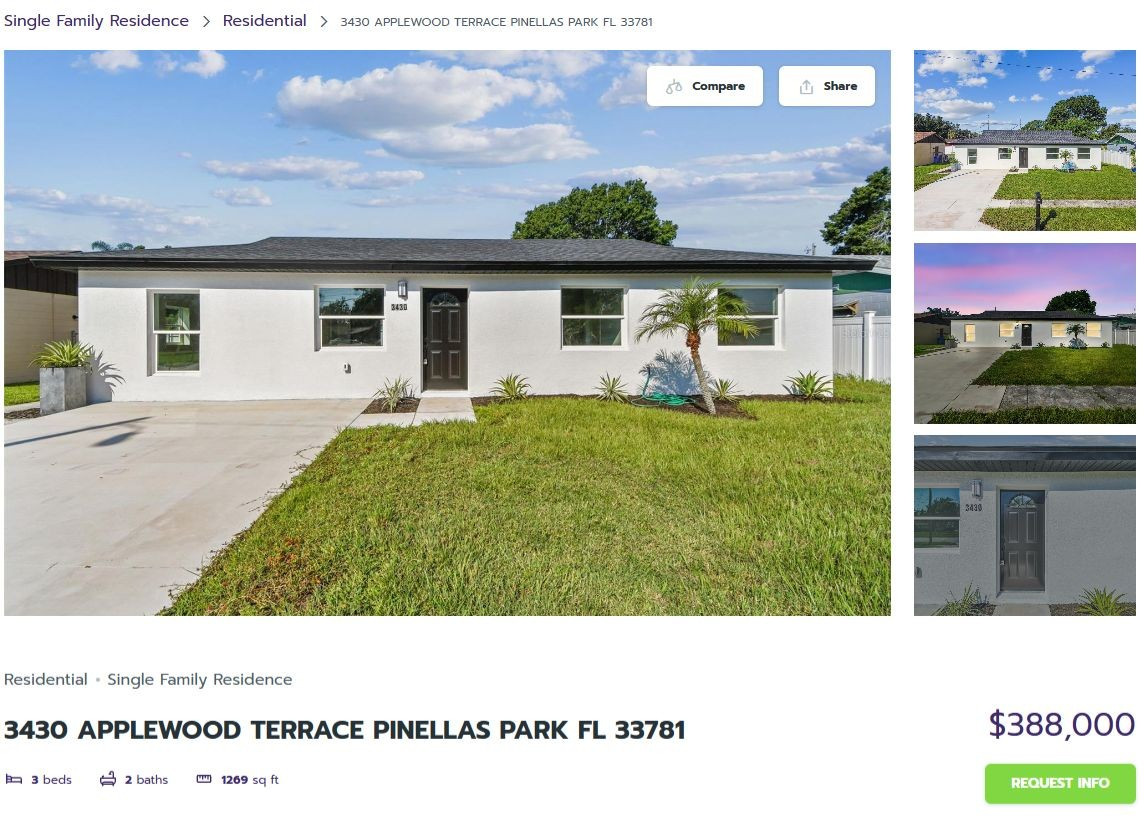 HOMES FOR SALE PINELLAS PARK FL 33781 - 1