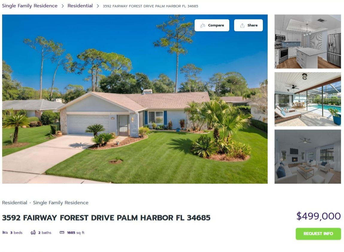 HOMES FOR SALE PALM HARBOR FL 34685 - 1