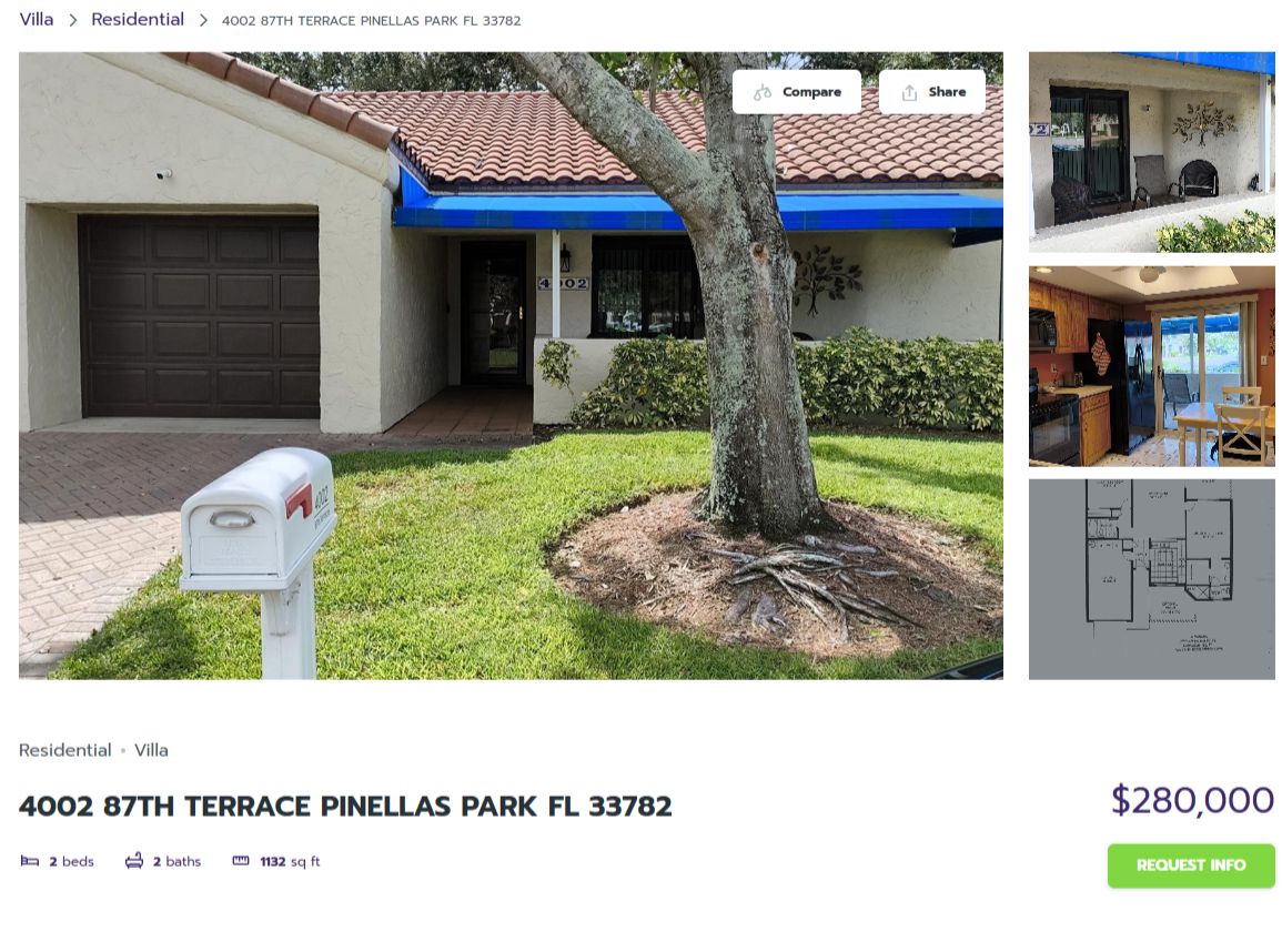 HOMES FOR SALE PINELLAS PARK FL 33782 – 1