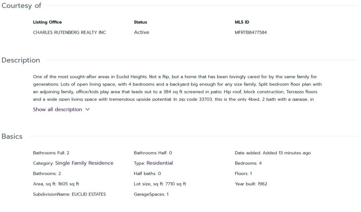 HOMES FOR SALE ST PETERSBURG FL 33703 - 2