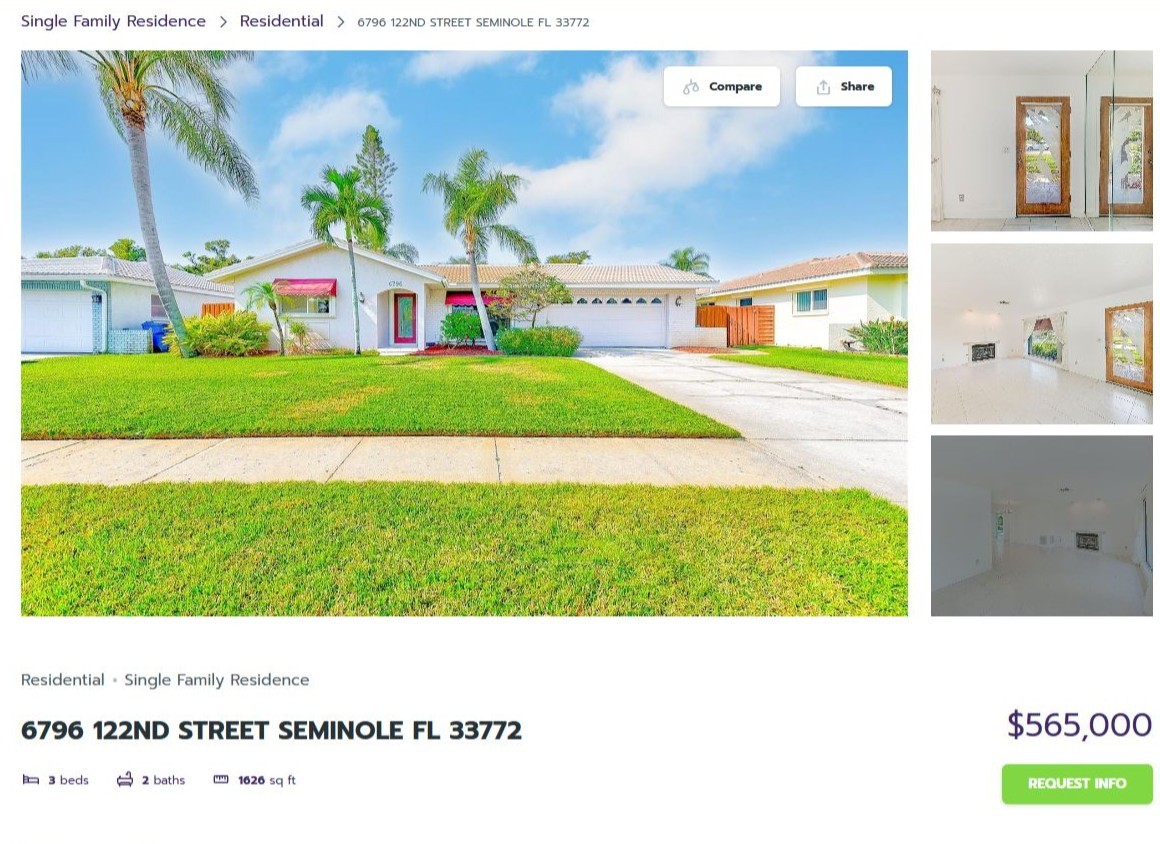 HOMES FOR SALE SEMINOLE FL 33772 - 1