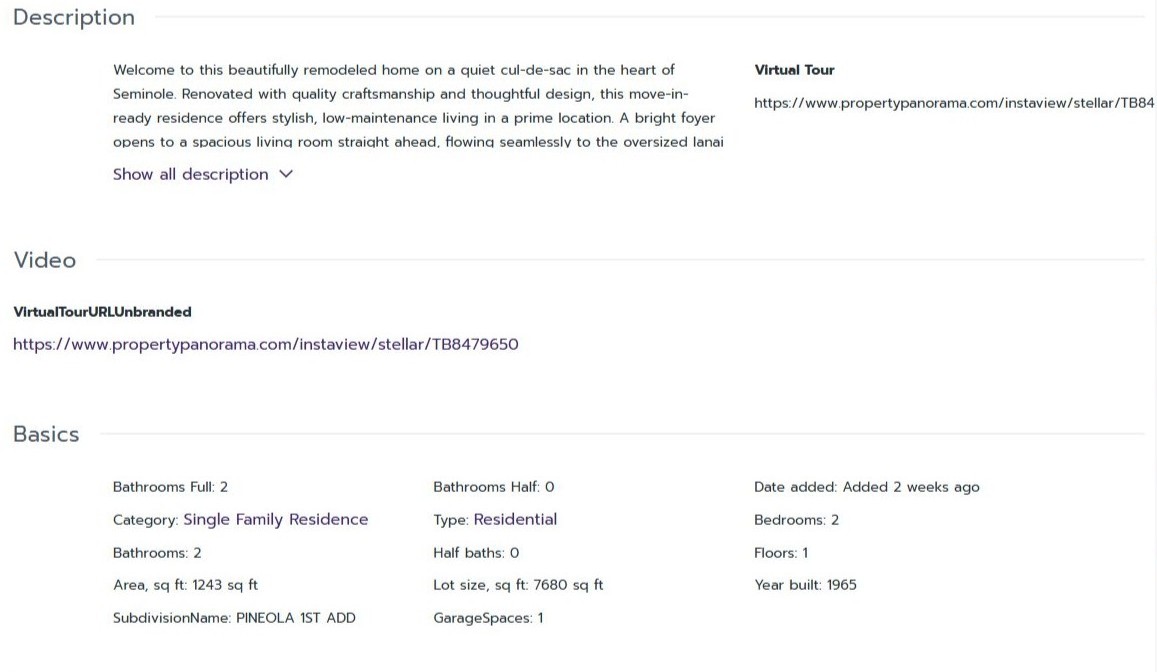 HOMES FOR SALE SEMINOLE FL 33772 - 2