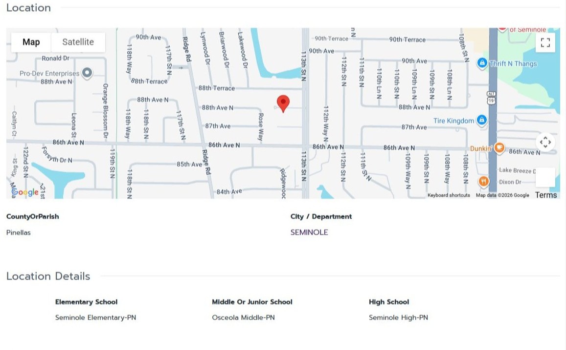 HOMES FOR SALE SEMINOLE FL 33772 - 3