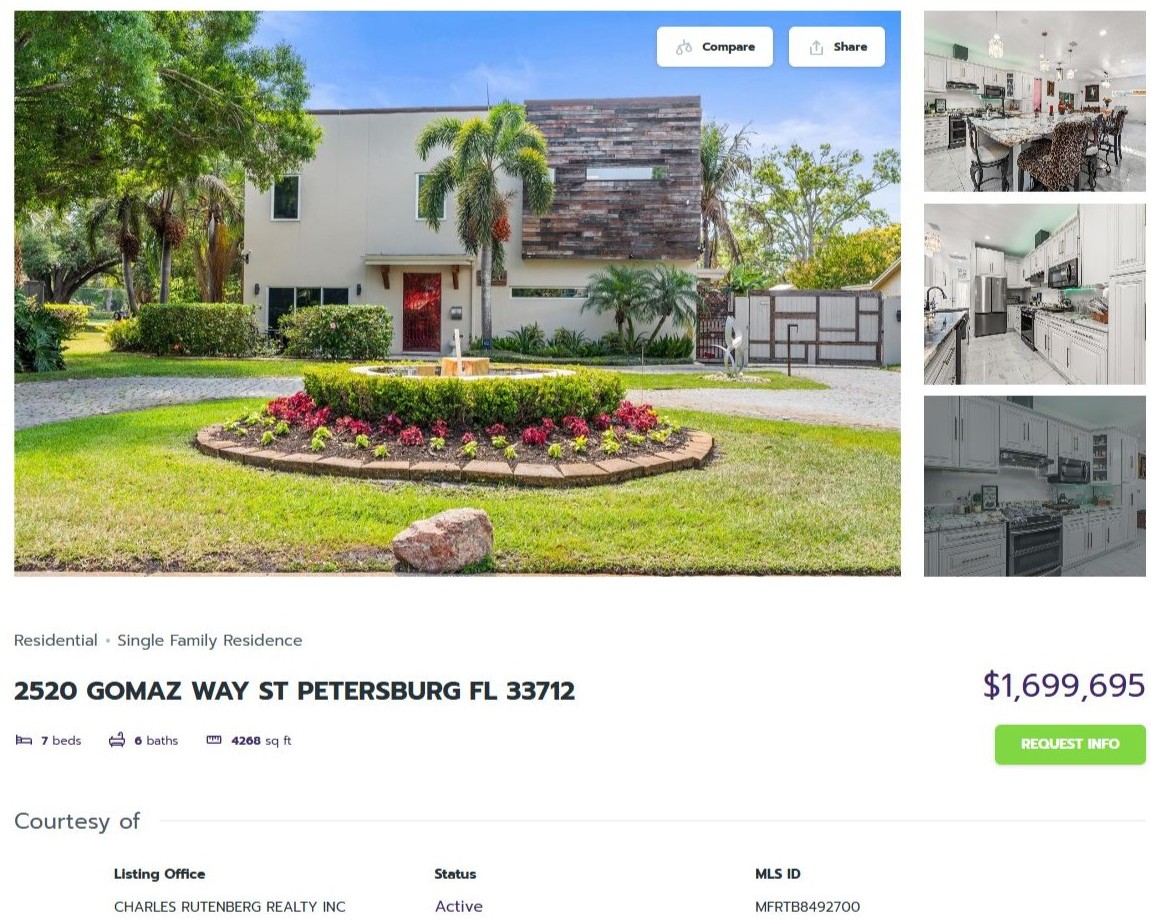 HOMES FOR SALE ST PETERSBURG FL 33712 - 1