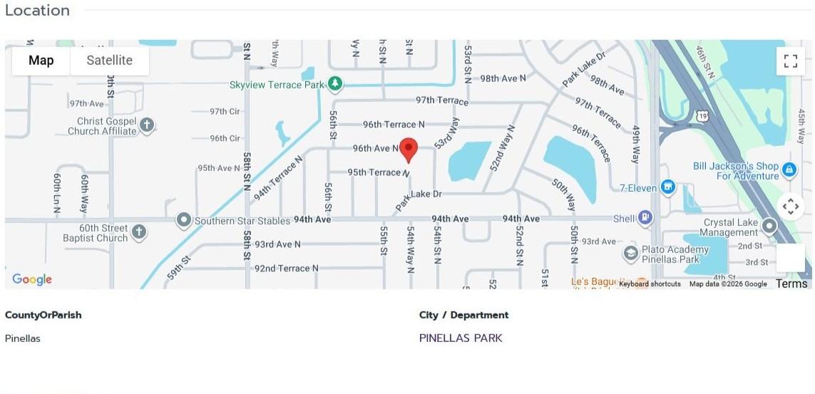 HOMES FOR SALE PINELLAS PARK FL 33782 - 3