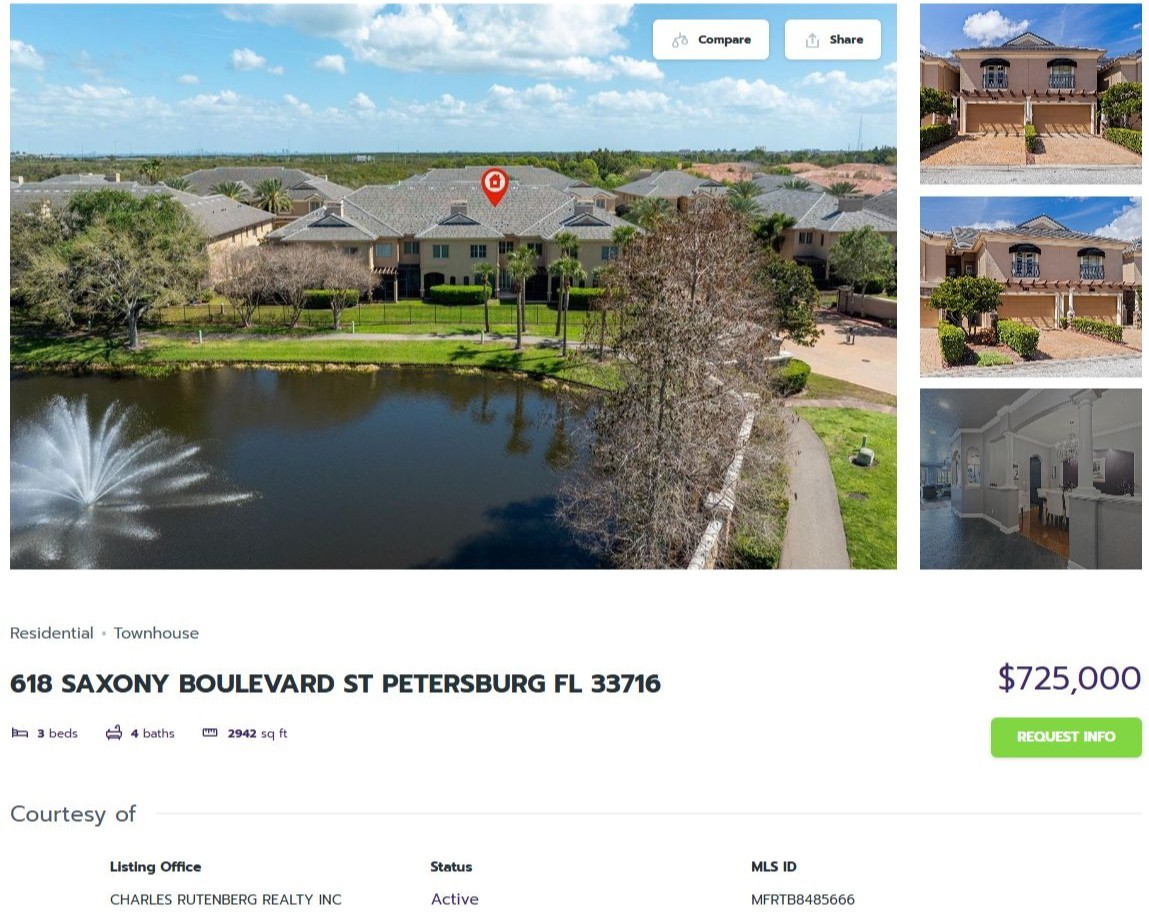 HOMES FOR SALE ST PETERSBURG FL 33716 - 1