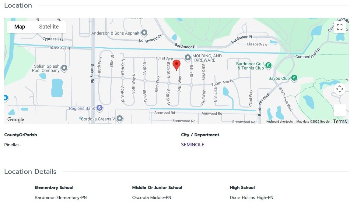 HOMES FOR SALE SEMINOLE FL 33777 - 3
