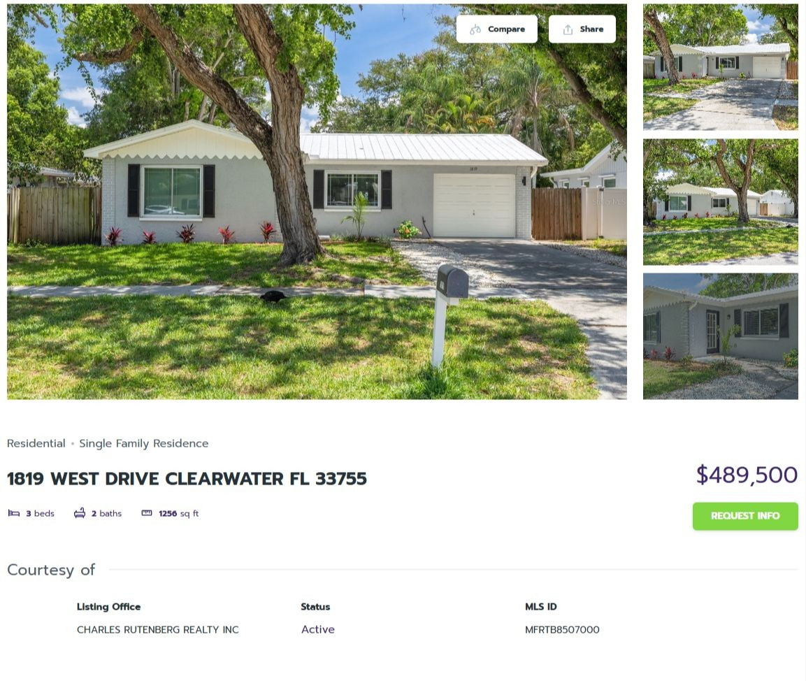 HOMES FOR SALE CLEARWATER FL 33755 - 1