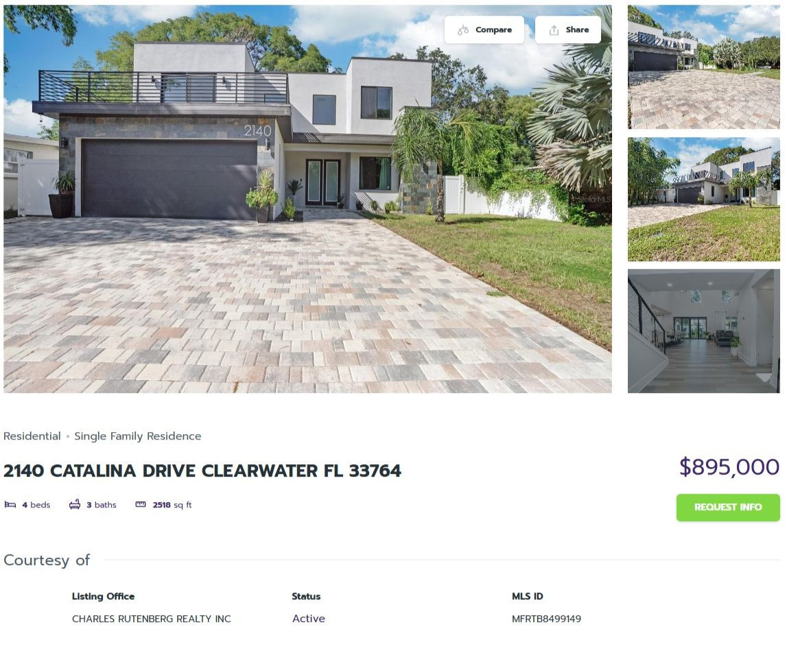 HOMES FOR SALE CLEARWATER FL 33764 - 1