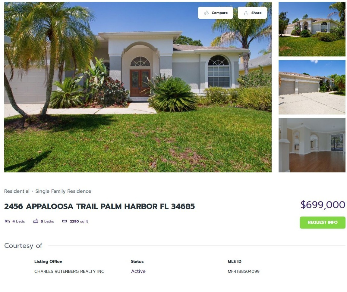 HOMES FOR SALE PALM HARBOR FL 34685 - 1